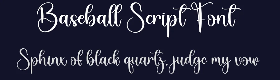 Baseball Script Font by creativeletter — Script Handwritten Font — thumbnail 2