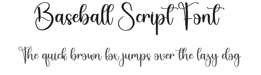 Baseball Script Font by creativeletter — Script Handwritten Font