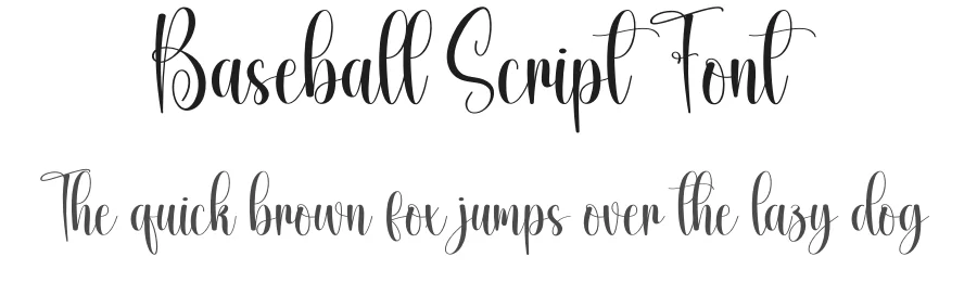 Baseball Script Font by creativeletter — Script Handwritten Font