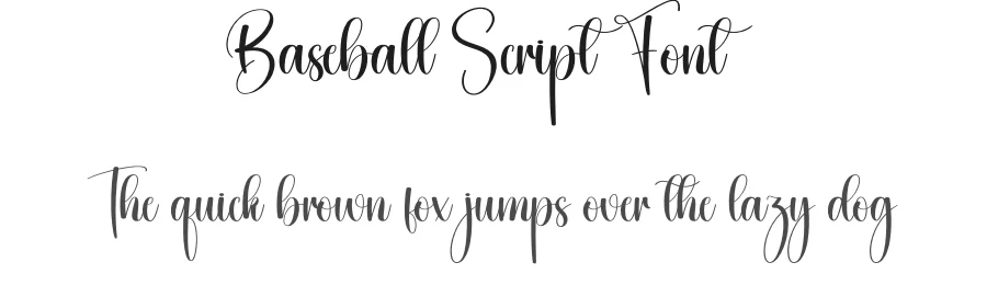 Baseball Script Font by creativeletter — Script Handwritten Font