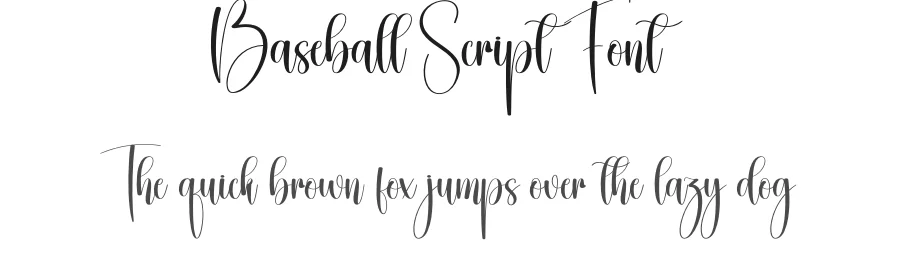 Baseball Script Font by creativeletter — Script Handwritten Font