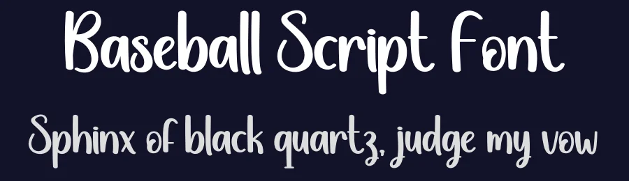 Baseball Script Font by creativeletter — Display Font — thumbnail 2