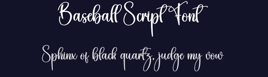 Baseball Script Font by creativeletter — Script Handwritten Font — thumbnail 2