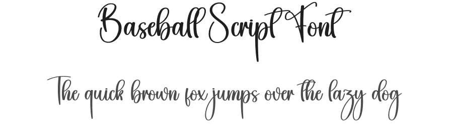 Baseball Script Font by creativeletter — Script Handwritten Font