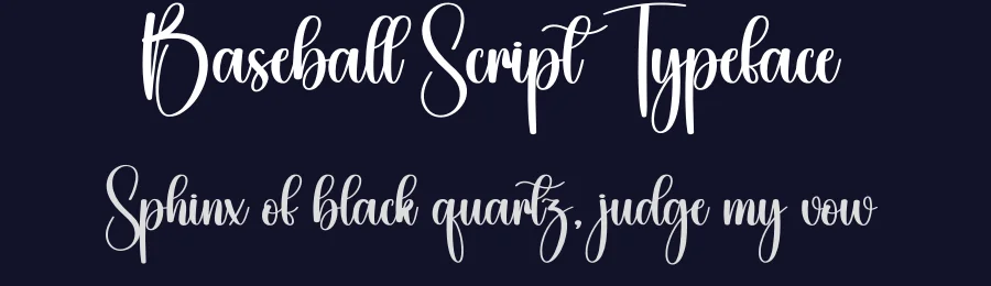 Baseball Script Typeface by creativeletter — Script Handwritten Font — thumbnail 2