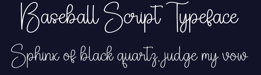 Baseball Script Typeface by creativeletter — Script Handwritten Font — thumbnail 2