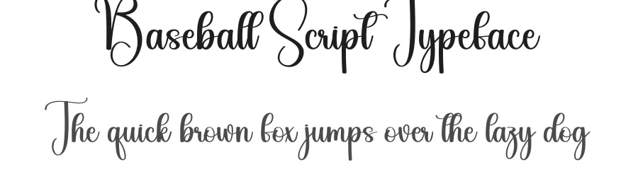 Baseball Script Typeface by andikastudio — Script Handwritten Font