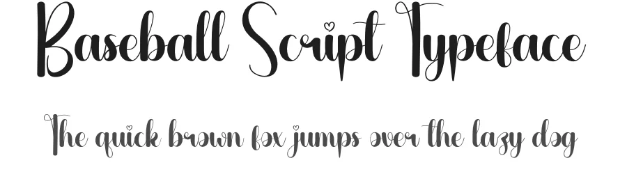 Baseball Script Typeface by andikastudio — Script Handwritten Font