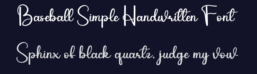 Baseball Simple Handwritten Font by andikastudio — Script Handwritten Font — thumbnail 2