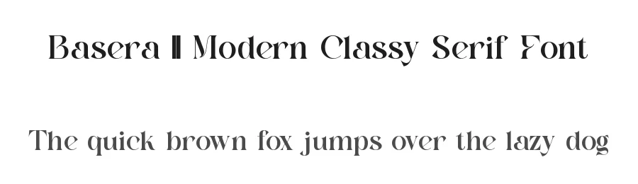Basera || Modern Classy Serif Font by ErmediaStudio — Display Font