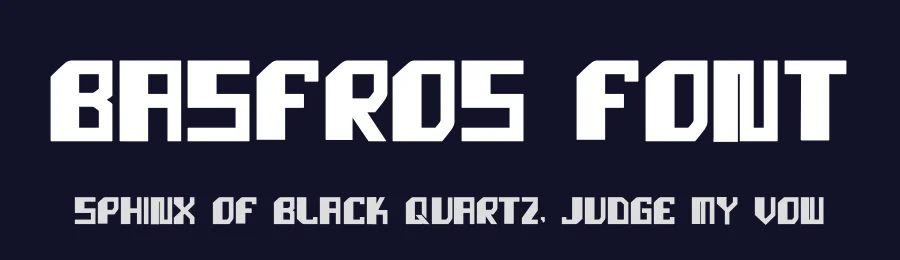 Basfros Font by hayoyuka8 — Display Font — thumbnail 2