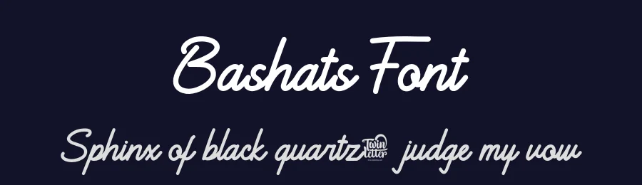 Bashats Font by twinletter — Script Handwritten Font — thumbnail 2