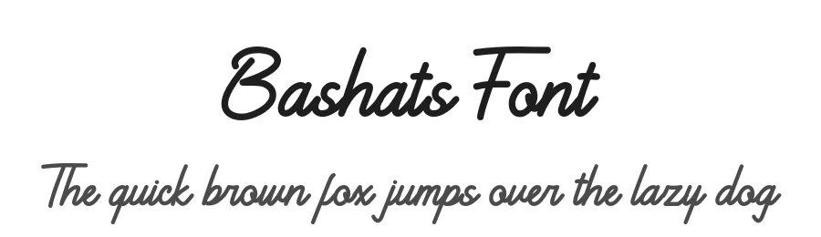 Bashats Font by twinletter — Script Handwritten Font