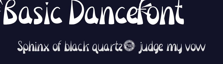 Basic Dance Font by CalligraphyFonts.net — Display Font — thumbnail 2