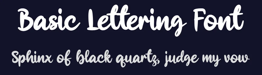 Basic Lettering Font by hujantype — Script Handwritten Font — thumbnail 2