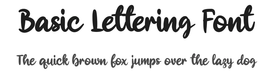 Basic Lettering Font by hujantype — Script Handwritten Font