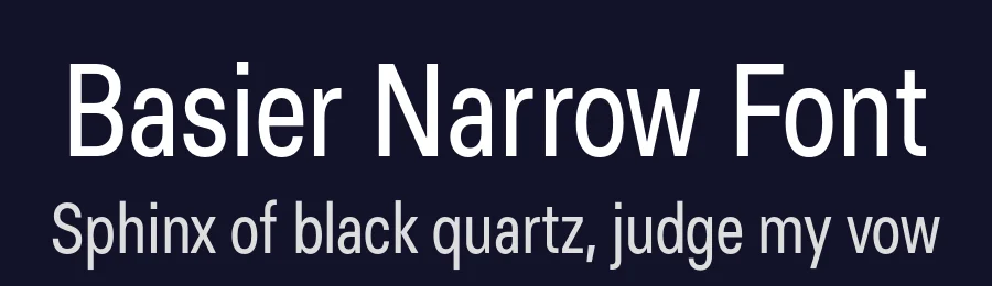 Basier Narrow Font by atipo — Sans Serif Font — thumbnail 2