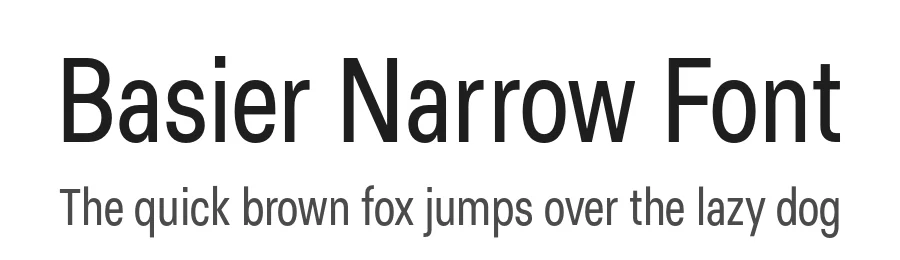 Basier Narrow Font by atipo — Sans Serif Font