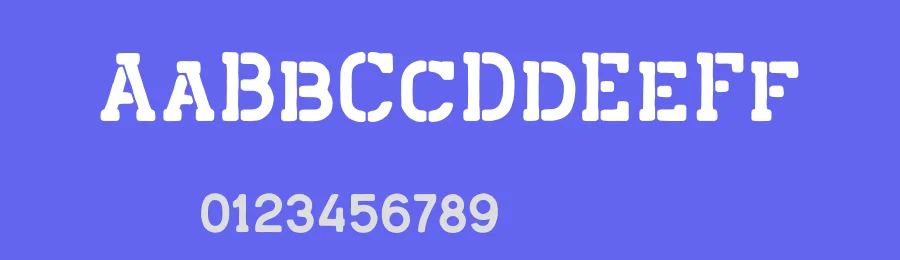 Baskar Stencil Display Font by Viaction Type — Display Font — thumbnail 3