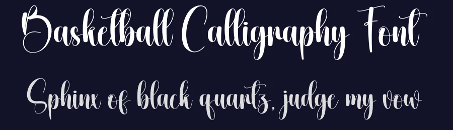Basketball Calligraphy Font by creativeletter — Script Handwritten Font — thumbnail 2