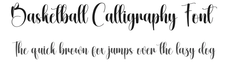 Basketball Calligraphy Font by creativeletter — Script Handwritten Font