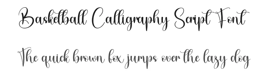 Basketball Calligraphy Script Font by creativeletter — Script Handwritten Font