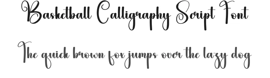 Basketball Calligraphy Script Font by andikastudio — Display Font