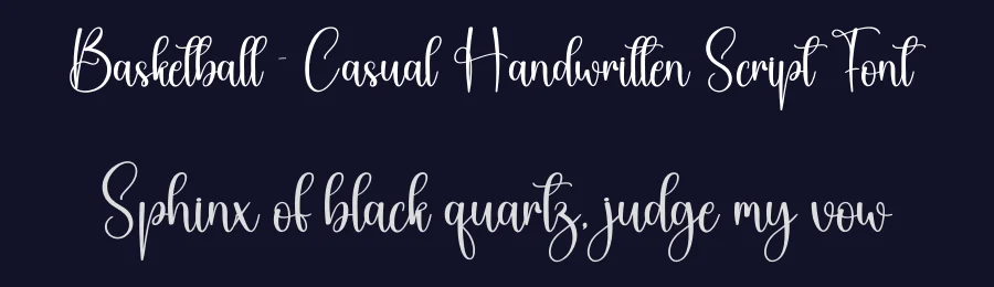 Basketball – Casual Handwritten Script Font by creativeletter — Script Handwritten Font — thumbnail 2
