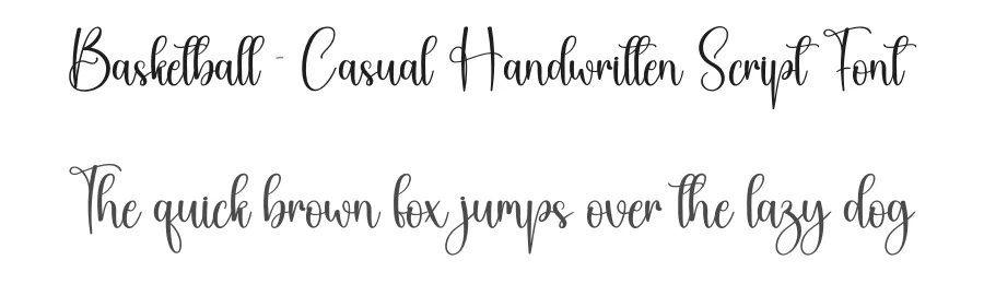 Basketball – Casual Handwritten Script Font by creativeletter — Script Handwritten Font