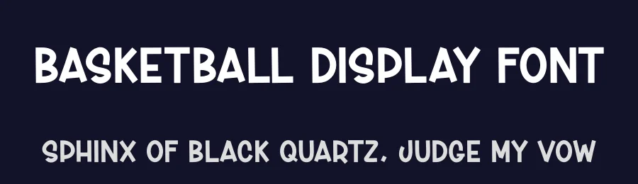 Basketball Display Font by creativeletter — Display Font — thumbnail 2