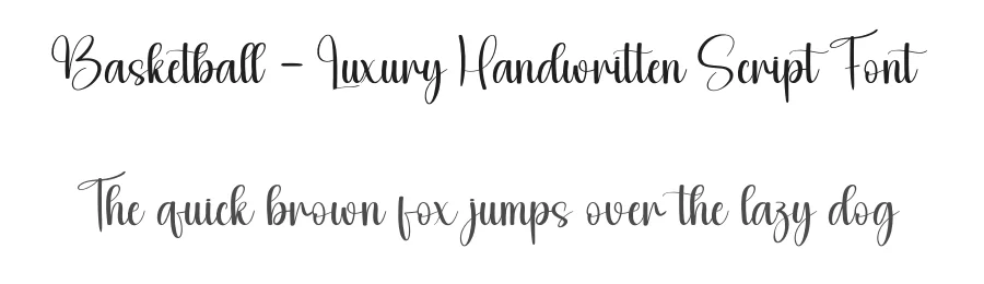 Basketball – Luxury Handwritten Script Font by andikastudio — Script Handwritten Font