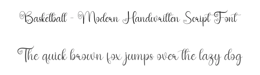 Basketball – Modern Handwritten Script Font by andikastudio — Script Handwritten Font