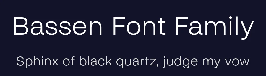 Bassen Font Family by SRS Type — Sans Serif Font — thumbnail 2