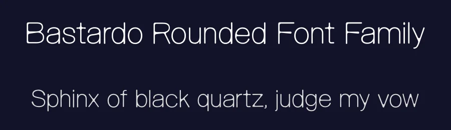 Bastardo Rounded Font Family by Giulia Boggio — Sans Serif Font — thumbnail 2