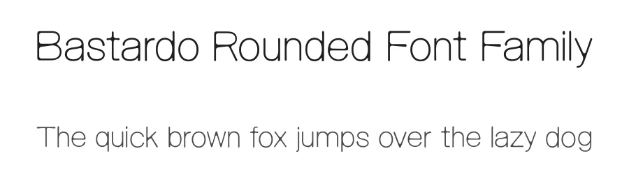 Bastardo Rounded Font Family by Giulia Boggio — Sans Serif Font