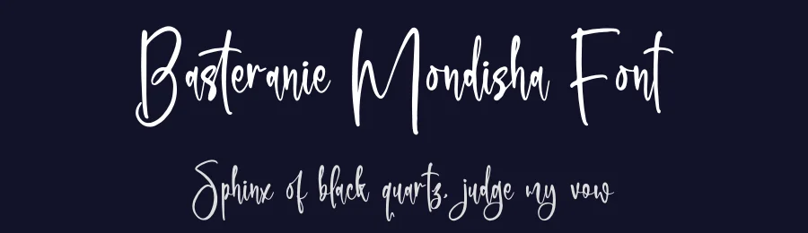 Basteranie Mondisha Font by glorytype — Script Handwritten Font — thumbnail 2