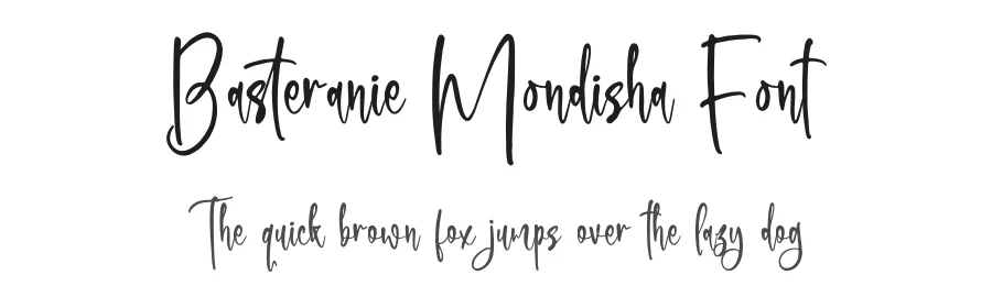 Basteranie Mondisha Font by glorytype — Script Handwritten Font