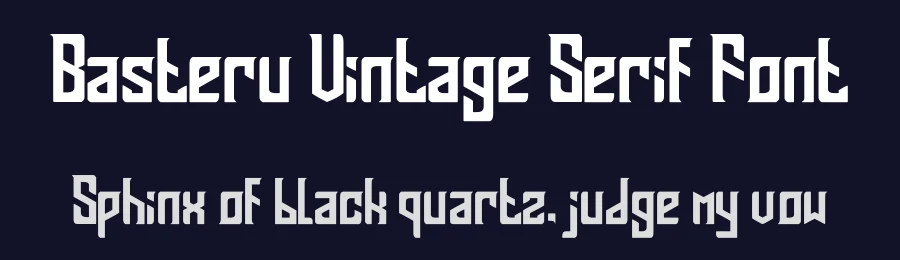 Basteru Vintage Serif Font by kumsstudio — Display Font — thumbnail 2