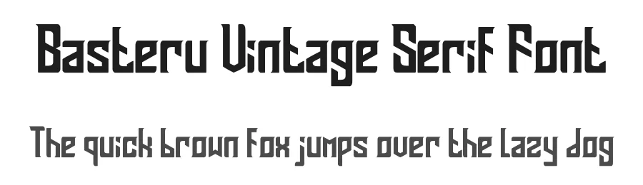 Basteru Vintage Serif Font by kumsstudio — Display Font