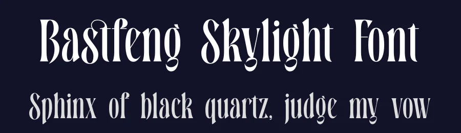 Bastfeng Skylight Font by timelesstype.co — Display Font — thumbnail 2