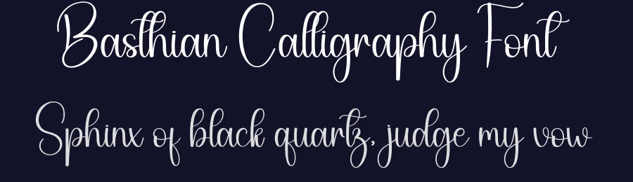 Basthian Calligraphy Font by creativeletter — Script Handwritten Font — thumbnail 2