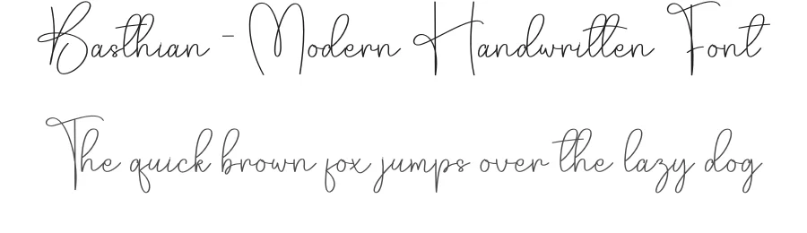 Basthian – Modern Handwritten Font by creativeletter — Script Handwritten Font