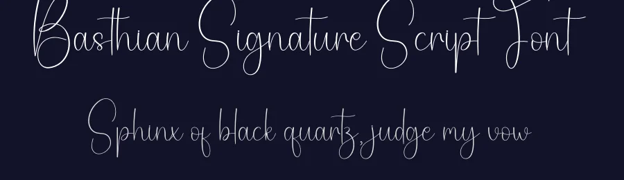 Basthian Signature Script Font by creativeletter — Script Handwritten Font — thumbnail 2