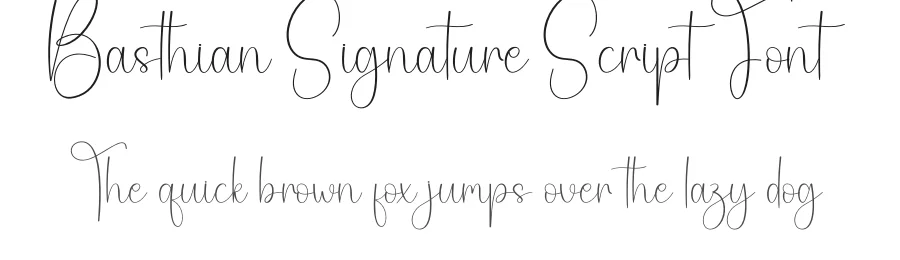 Basthian Signature Script Font by creativeletter — Script Handwritten Font