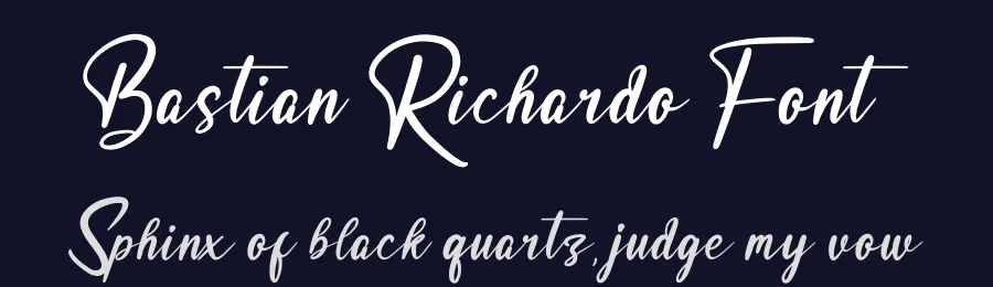 Bastian Richardo Font by perspectype — Script Handwritten Font — thumbnail 2