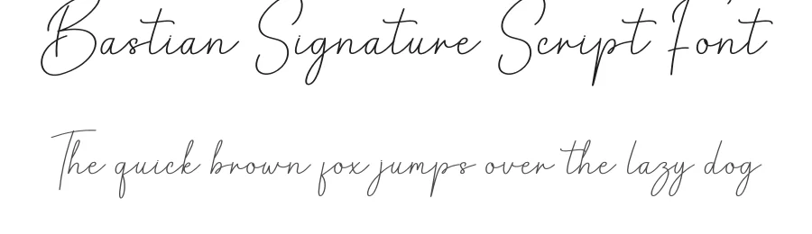 Bastian Signature Script Font by creativeletter — Script Handwritten Font