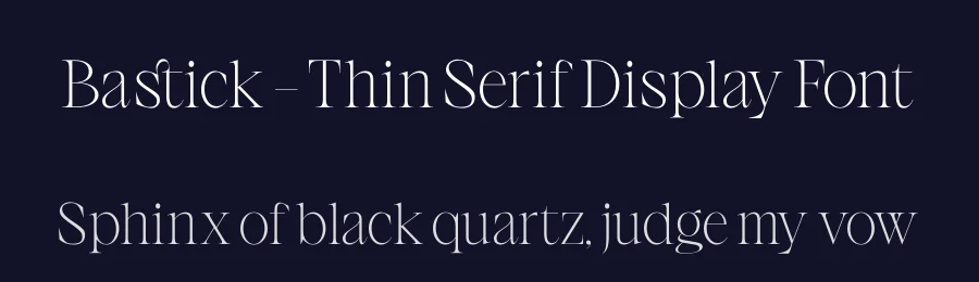 Bastick – Thin Serif Display Font by timelesstype.co — Display Font — thumbnail 2