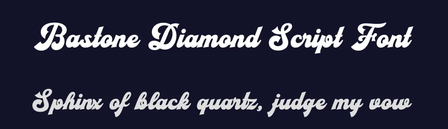 Bastone Diamond Script Font by ahweproject — Script Handwritten Font — thumbnail 2