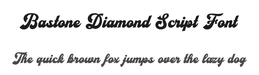 Bastone Diamond Script Font by ahweproject — Script Handwritten Font