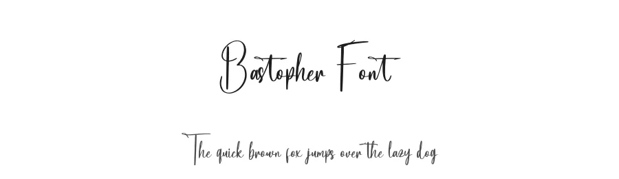 Bastopher Font by letterenastudios — Script Handwritten Font